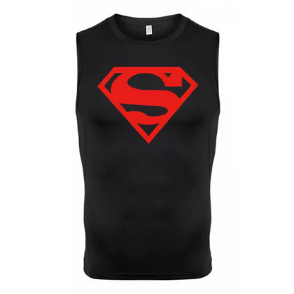 Superman Men’s Compression Rash Guard Tank Top