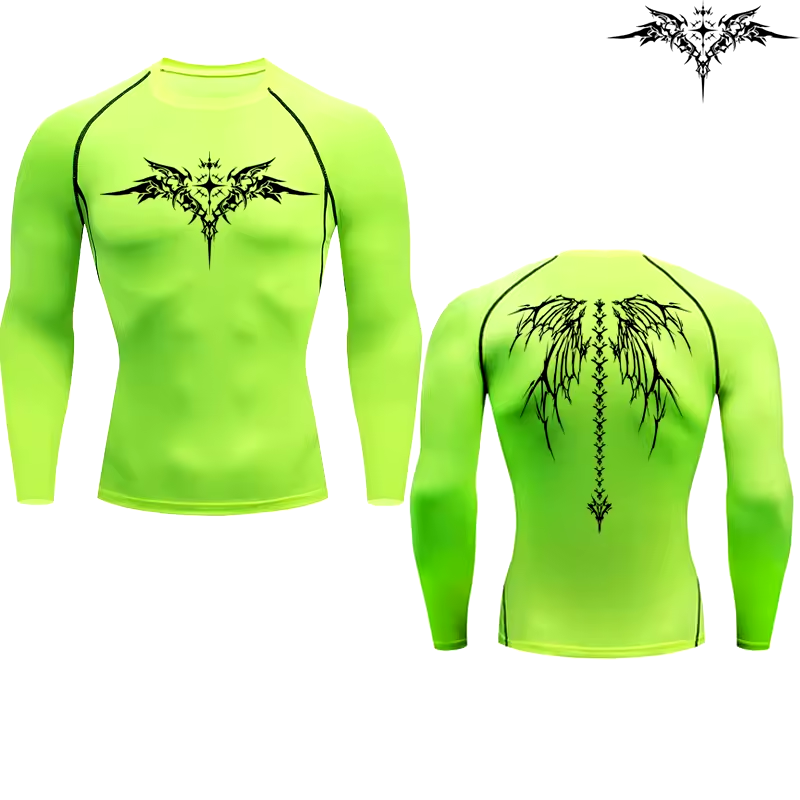 Of Gold 2.0 Compression Long Sleeve | Premium Anime-Inspired Gym Shirt | Performance Training Gear