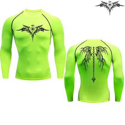 Of Gold 2.0 Compression Long Sleeve | Premium Anime-Inspired Gym Shirt | Performance Training Gear