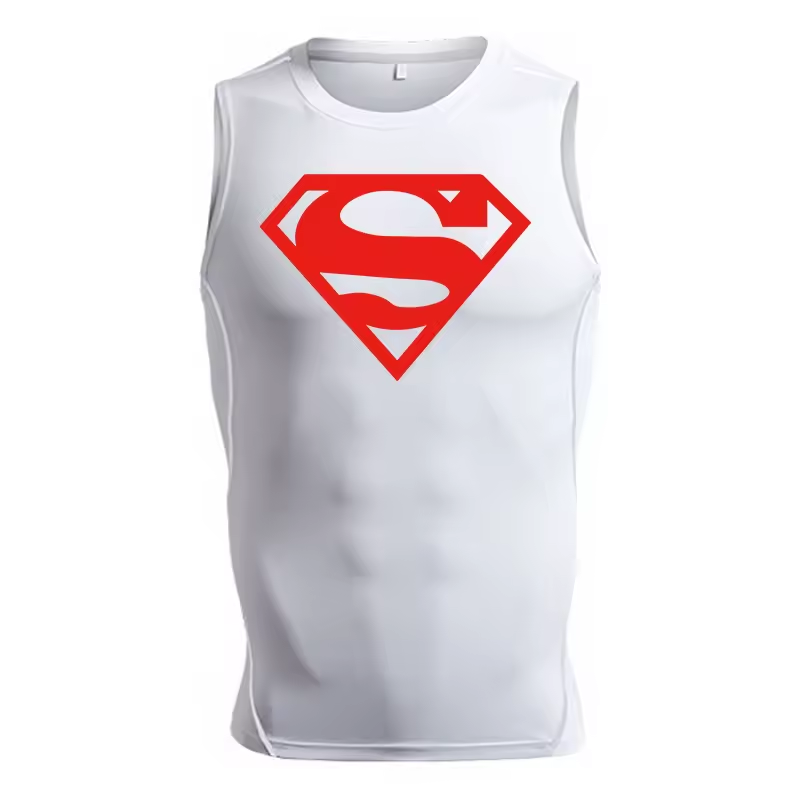 Superman Men’s Compression Rash Guard Tank Top