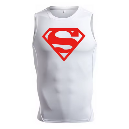 Superman Men’s Compression Rash Guard Tank Top