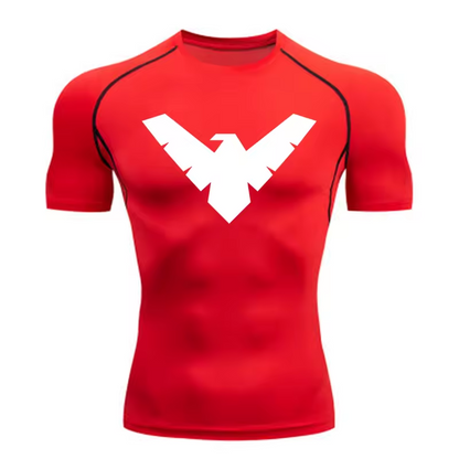 Nightwing Compression T-Shirt | Anime Gym Wear | Breathable Workout Shirt