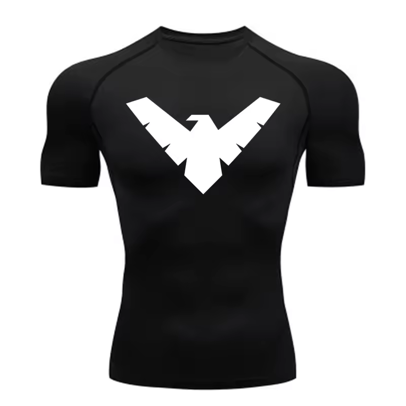 Nightwing Compression T-Shirt | Anime Gym Wear | Breathable Workout Shirt