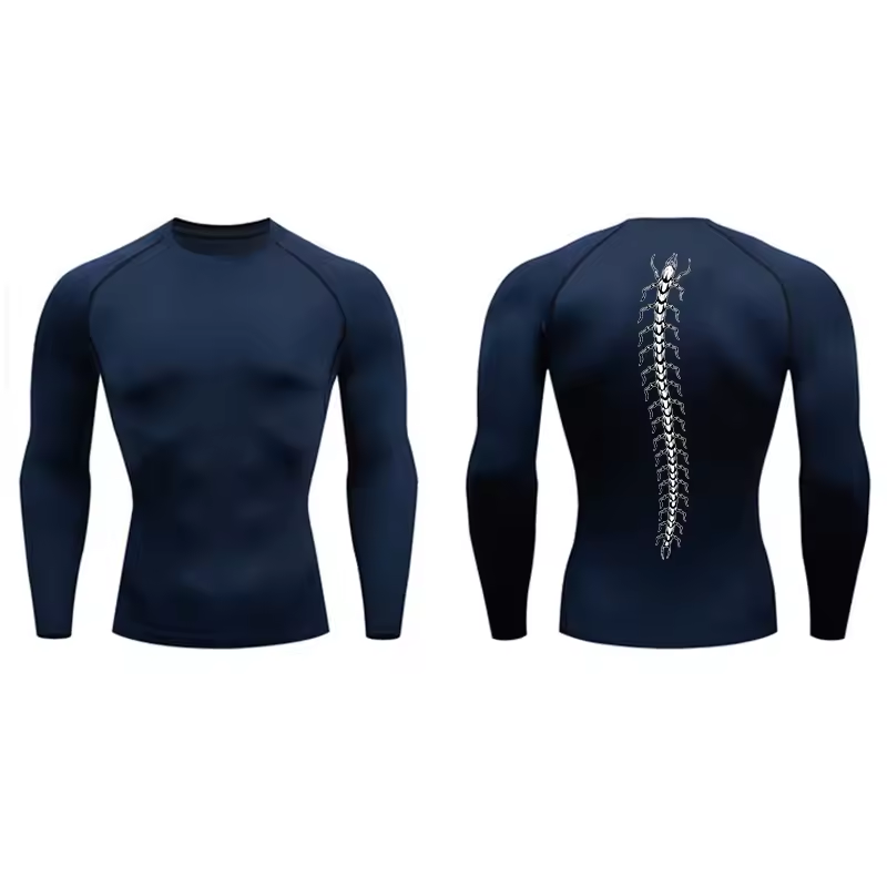 Centipede Men’s Compression Rash Guard Long Sleeve