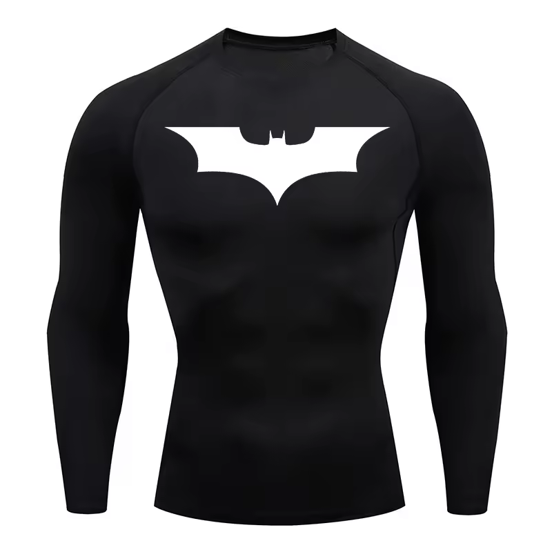 Batman Compression Long Sleeve | Gym Wear | Breathable Workout Shirt