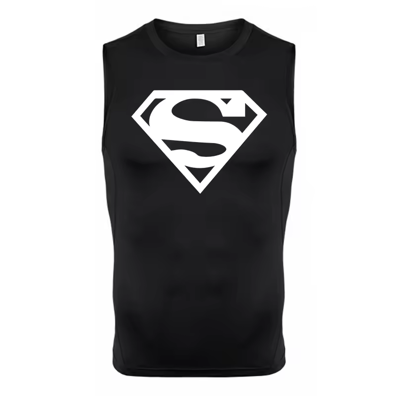 Superman Men’s Compression Rash Guard Tank Top