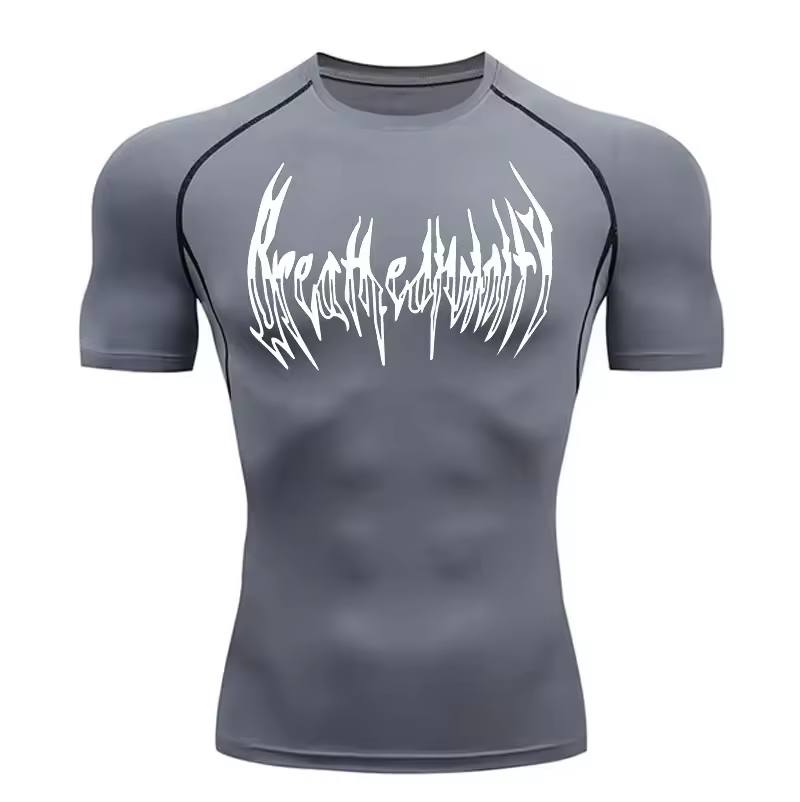 Reincarnation Compression T-Shirt | Anime Gym Wear | Breathable Workout Shirt