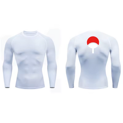 Uchiha Men’s Compression Rash Guard Long Sleeve