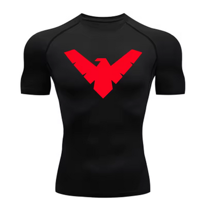 Nightwing Compression T-Shirt | Anime Gym Wear | Breathable Workout Shirt