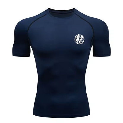 Son Goku Compression T-Shirt | dbz Dragon Ball Anime Gym Wear | Breathable Workout Shirt