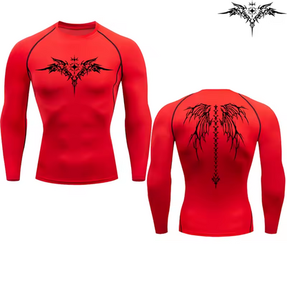 Of Gold 2.0 Compression Long Sleeve | Premium Anime-Inspired Gym Shirt | Performance Training Gear