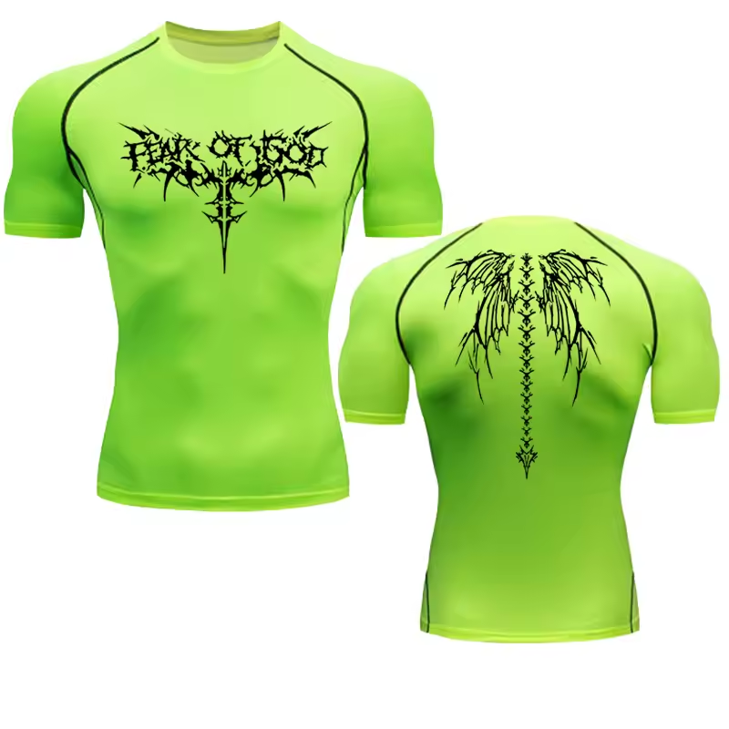 Of Gold Compression T-Shirt | Anime Gym Wear | Breathable Workout Shirt