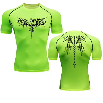 Of Gold Compression T-Shirt | Anime Gym Wear | Breathable Workout Shirt