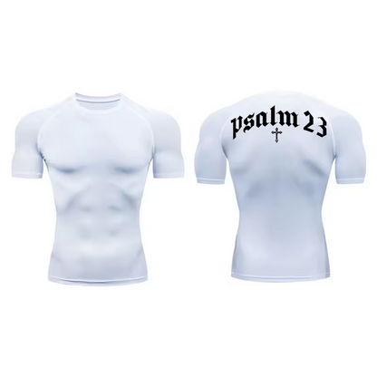 Psalm 23 Compression T-Shirt | Anime Gym Wear | Breathable Workout Shirt