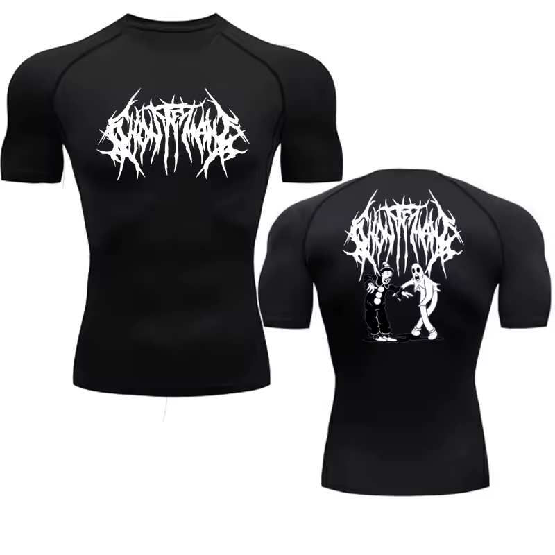Ghost Compression T-Shirt | Anime Gym Wear | Breathable Workout Shirt