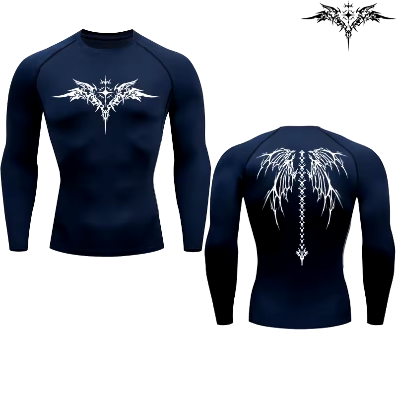 Of Gold 2.0 Compression Long Sleeve | Premium Anime-Inspired Gym Shirt | Performance Training Gear