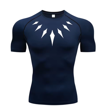 Black Panther Compression T-Shirt | Anime Gym Wear | Breathable Workout Shirt