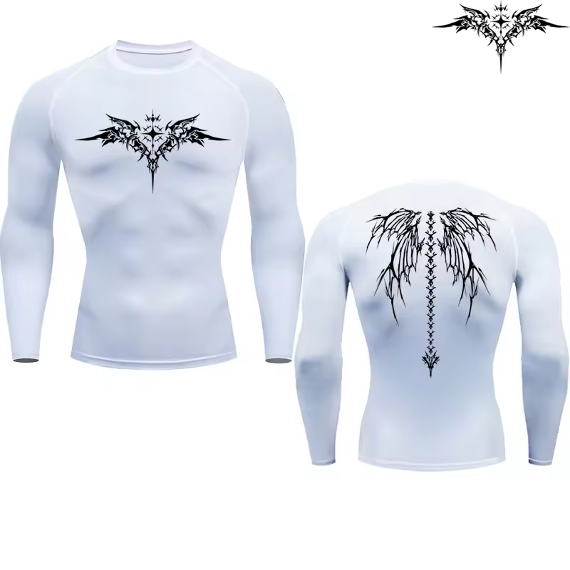 Of Gold 2.0 Compression Long Sleeve | Premium Anime-Inspired Gym Shirt | Performance Training Gear