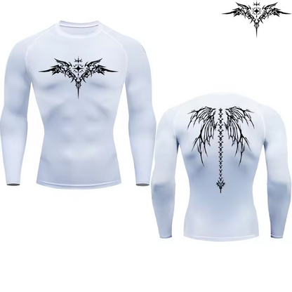 Of Gold 2.0 Compression Long Sleeve | Premium Anime-Inspired Gym Shirt | Performance Training Gear