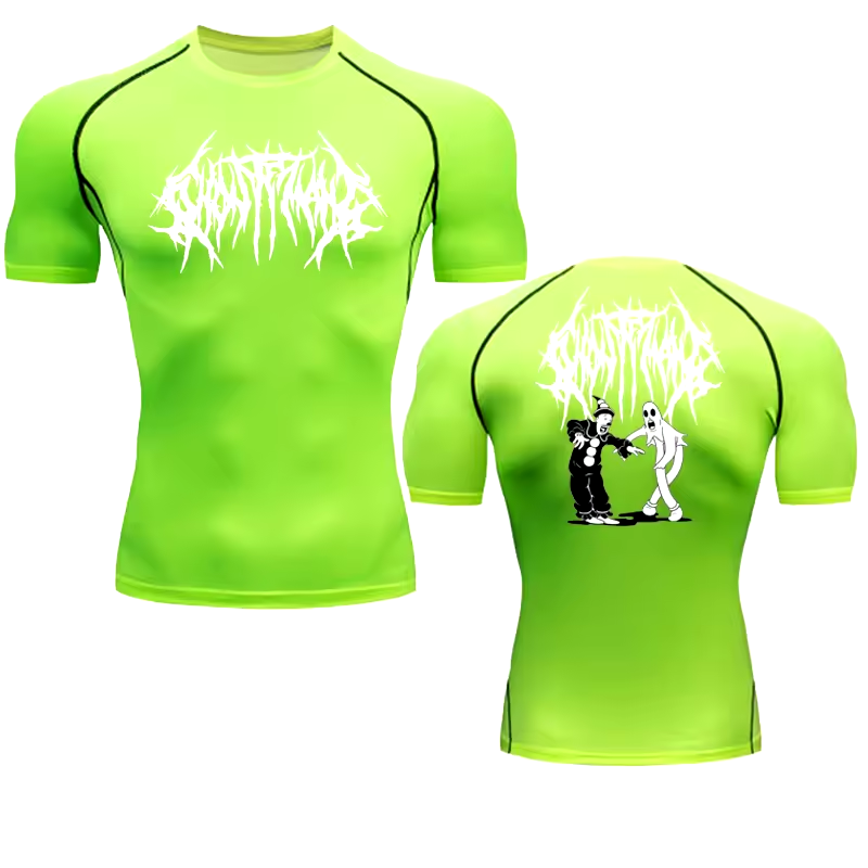 Ghost Compression T-Shirt | Anime Gym Wear | Breathable Workout Shirt