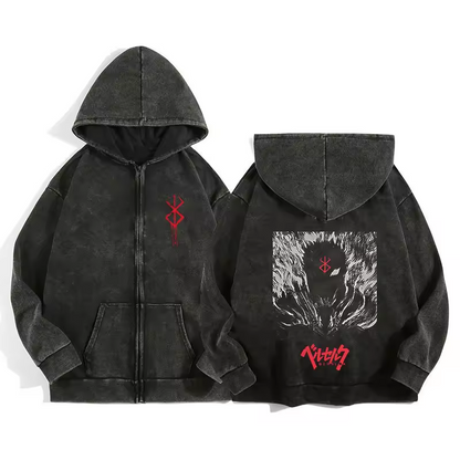 Berserk Vintage Zip Hoodie 2