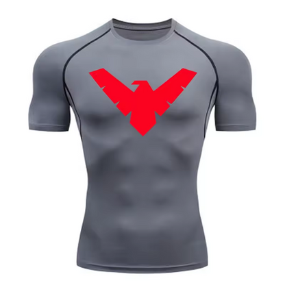 Nightwing Compression T-Shirt | Anime Gym Wear | Breathable Workout Shirt