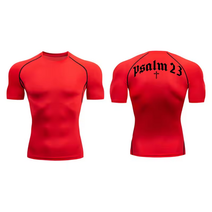 Psalm 23 Compression T-Shirt | Anime Gym Wear | Breathable Workout Shirt