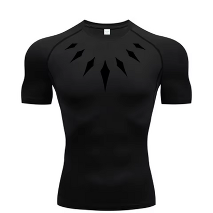 Black Panther Compression T-Shirt | Anime Gym Wear | Breathable Workout Shirt