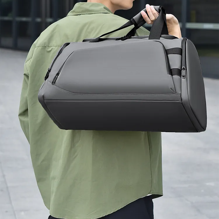 Grey Waterproof Gym Bag