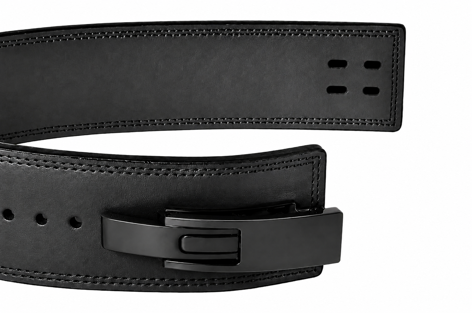 Black Leather Lever Belt – Premium 10mm Genuine Leather Weightlifting Belt