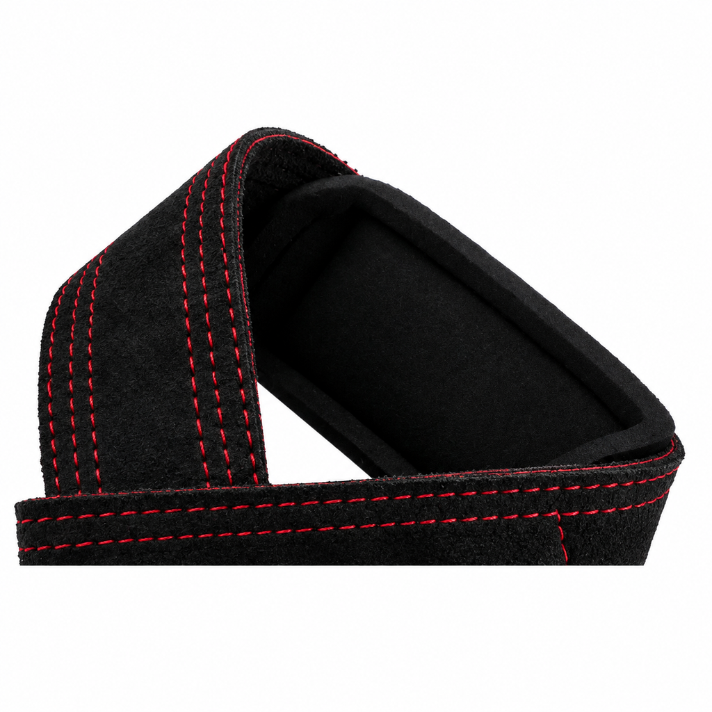 Black Cowhide Lifting Straps – SBR Weightlifting Straps for Deadlifts & Strength Training