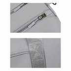 Grey Women's Water-Resistant Sports Duffel Bag – Stylish Gym & Travel Bag with Shoe Compartment