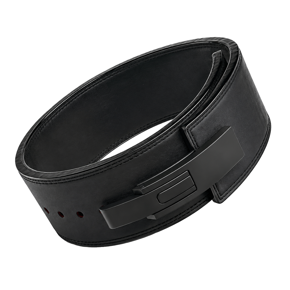 Black Leather Lever Belt – Premium 10mm Genuine Leather Weightlifting Belt