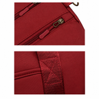 Red Women's Water-Resistant Sports Duffel Bag – Stylish Gym & Travel Bag with Shoe Compartment