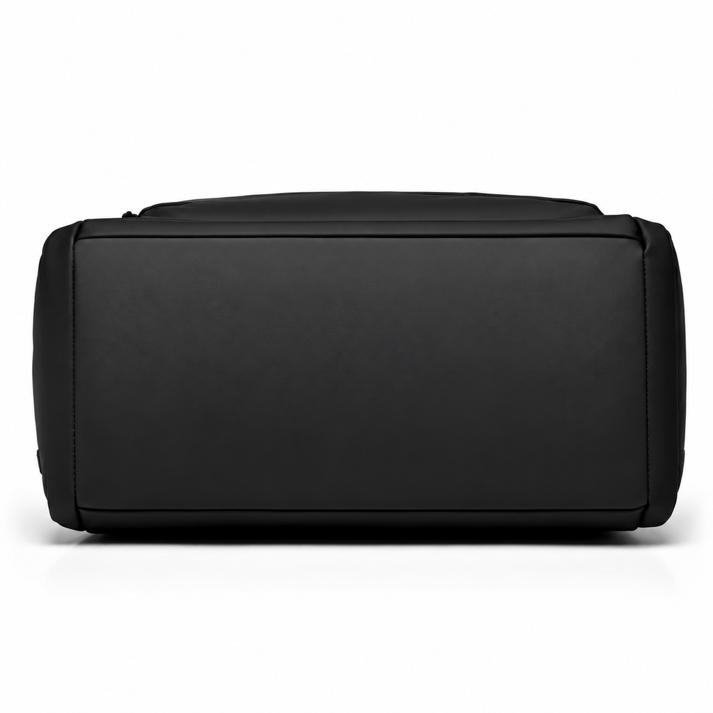 Black Waterproof Gym Bag – Sports Duffel Bag with Shoe Compartment & Wet/Dry Separation