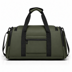 Khaki Waterproof Gym Bag – Sports Duffel Bag with Shoe Compartment & Wet/Dry Separation