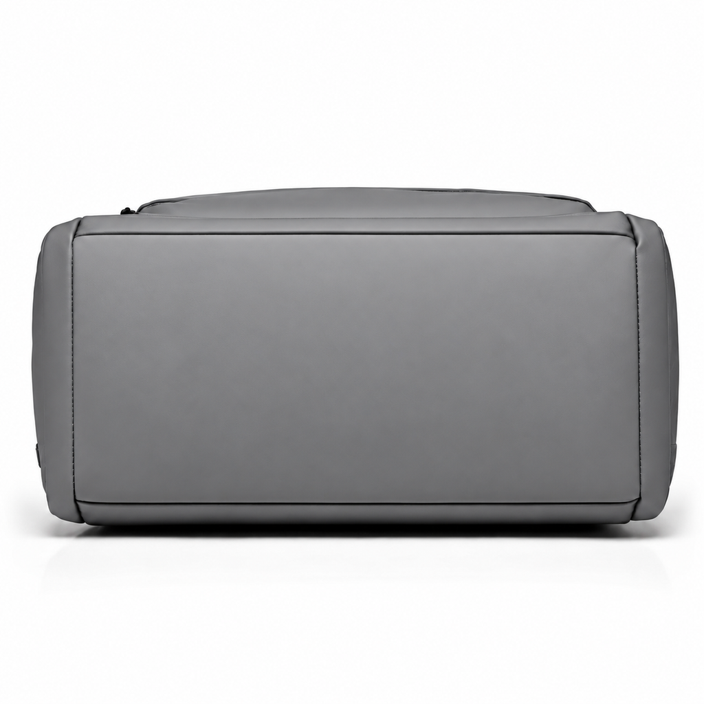 Grey Waterproof Gym Bag – Sports Duffel Bag with Shoe Compartment & Wet/Dry Separation