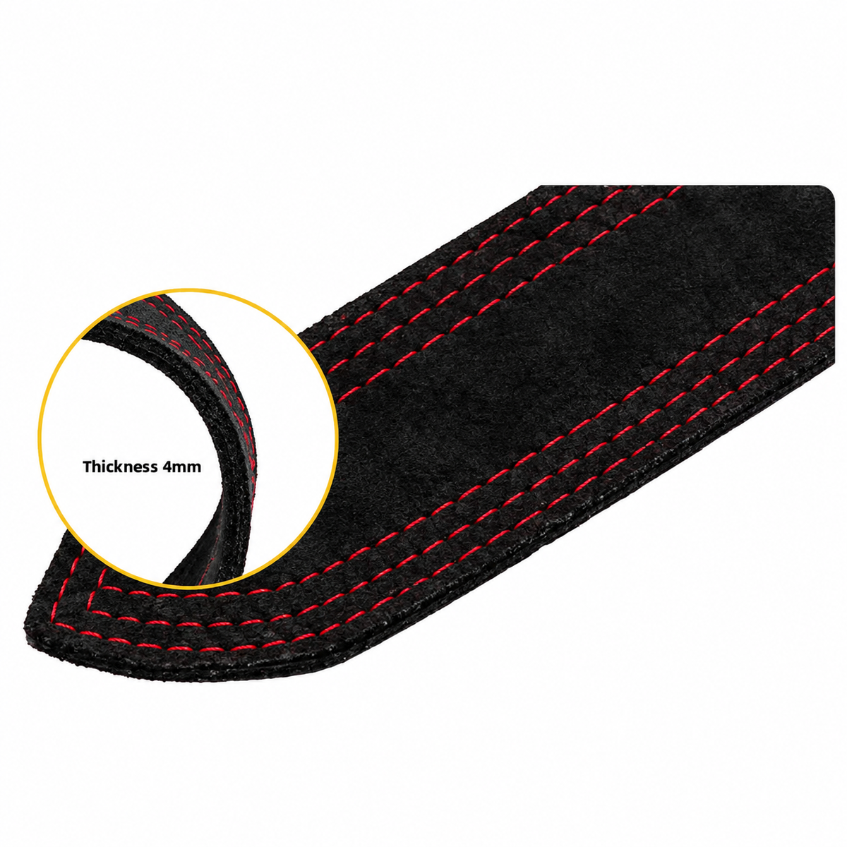 Black Cowhide Lifting Straps – SBR Weightlifting Straps for Deadlifts & Strength Training
