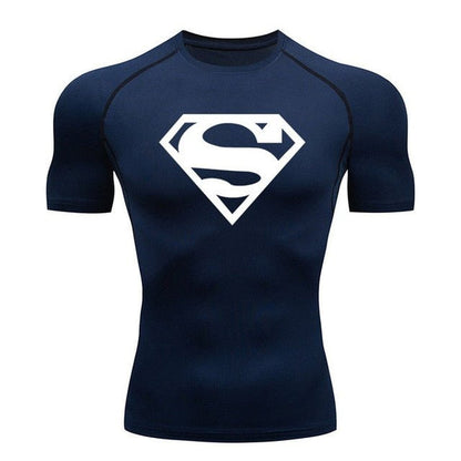 Superman Men’s Compression Rash Guard T-Shirt
